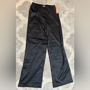 Colsie Black Satin Pajama Pants